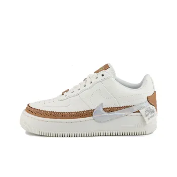 Nike Air Force 1 Jester 'the Bund' Coverage Wear Resistant Low Top Skateboard Shoes Unisex White Yellow