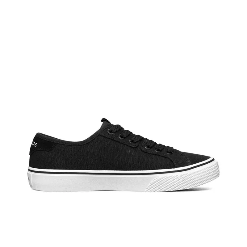 Skechers V'Lites Low Top Sneakers Black/White Women's-1