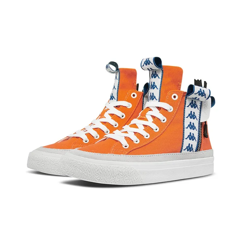 Kappa High Top Skateboard Shoes Unisex Pumpkin Orange-4