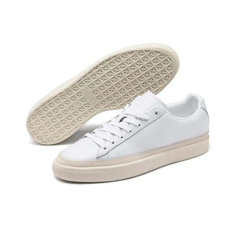 PUMA Basket Trim Prm Retro Low Tops Casual Skateboarding Shoes Unisex White-2