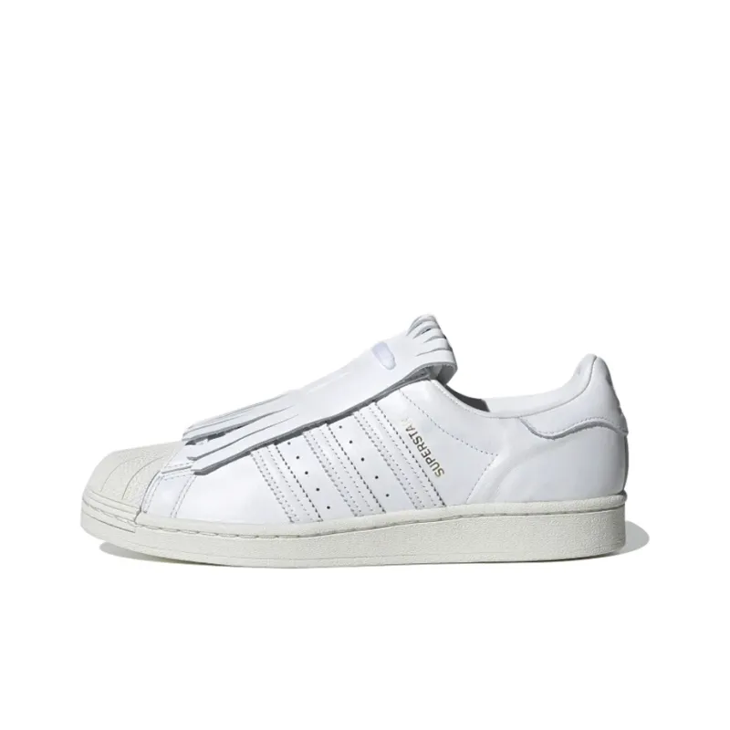 Adidas Superstar Fringe Kiltie White Women's-0