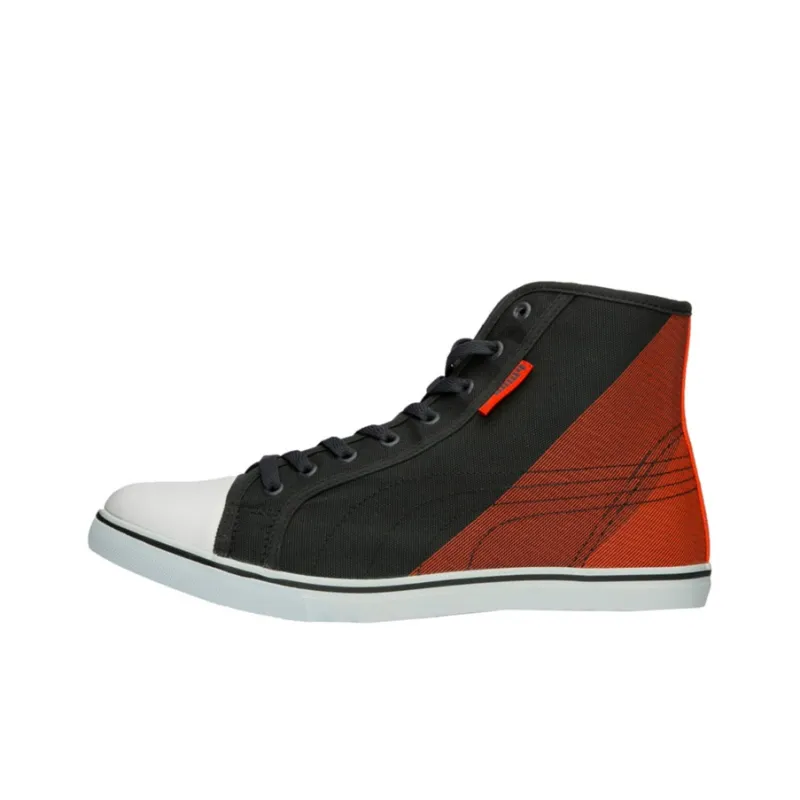 PUMA Skateboard Shoes Men High-Top Black/Orange-0