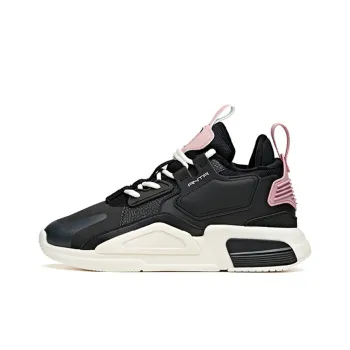 Anta Life Collection Cushioned Wear Resistant Balanced Breathable Low Top Skateboard Shoes Women's Black Lotus Pink