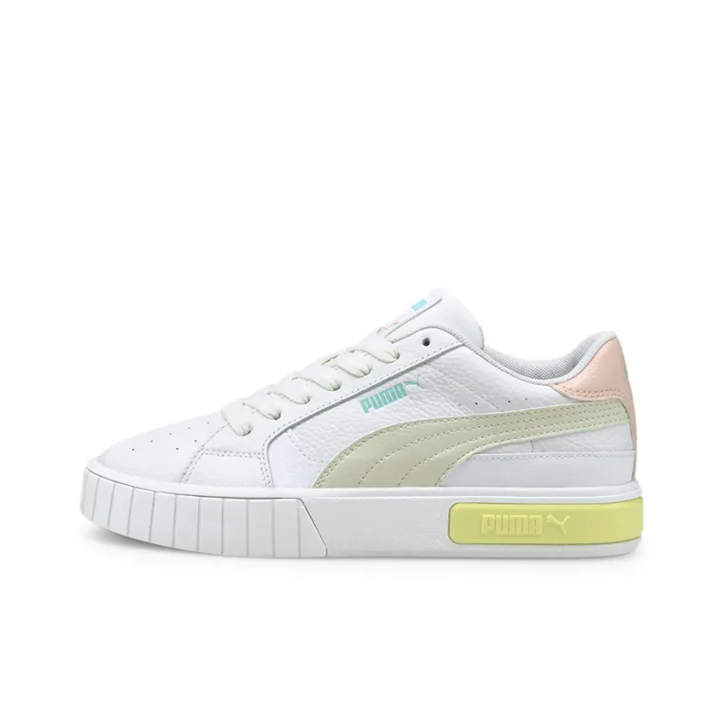 PUMA Cali Star Cushioned Wear-Resistant Slip-Resistant Low-Top Skateboard Shoes Women's White Gray Pink-0