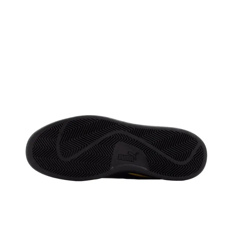 PUMA Smash V2 Buck Slip-Resistant Cushioning Lightweight Coverage Low-Top Skateboard Shoes Men's Yellow Black-4