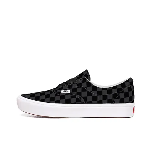 Vans Era Skateboard Shoes Unisex Low-Top Gray Black Checkered