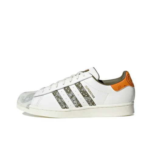 adidas originals Superstar 'Bandana' Off White Focus Orange