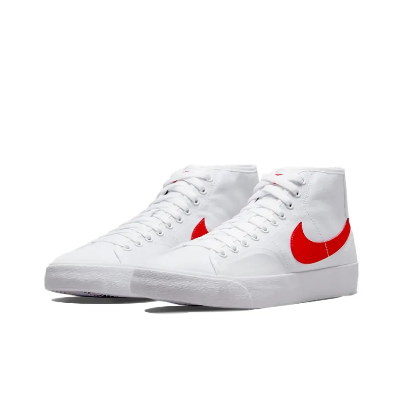 Nike Blazer Court Mid Sb 'White University Red'-2