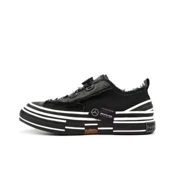 AMG x VESSEL Piece Black Series Anti Slip Wear Resistant Low Top Skateboard Shoes Unisex Black