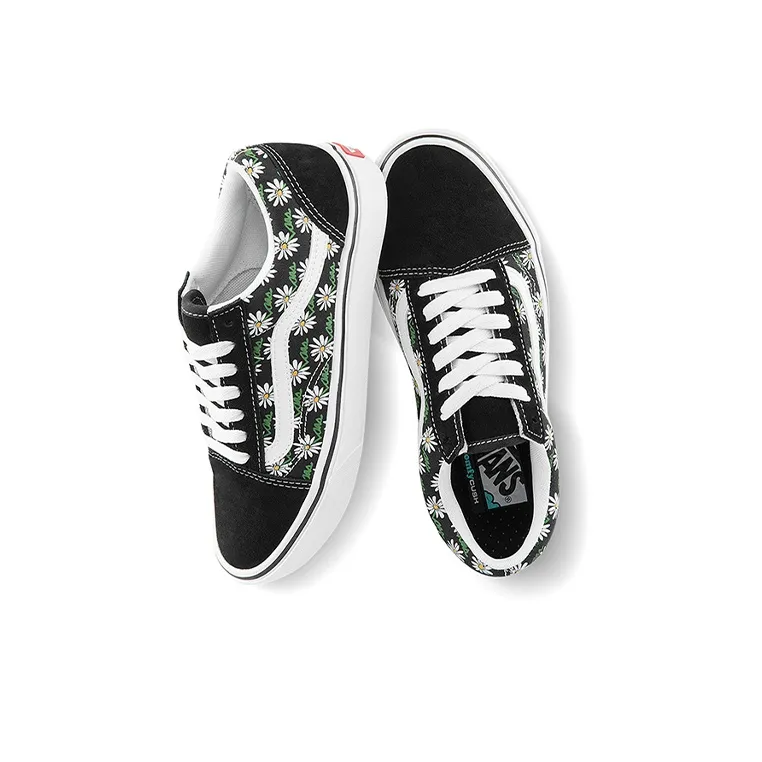 Old Skool ComfyCush Vans 'Scribble Flower'-3