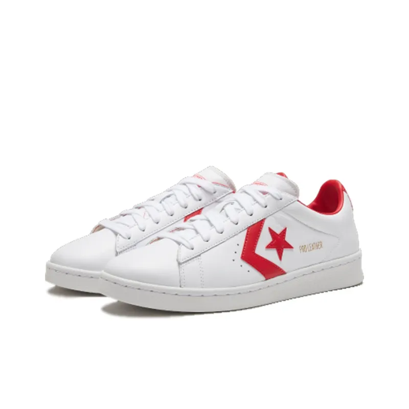 Converse Pro Leather Ox White Red-2