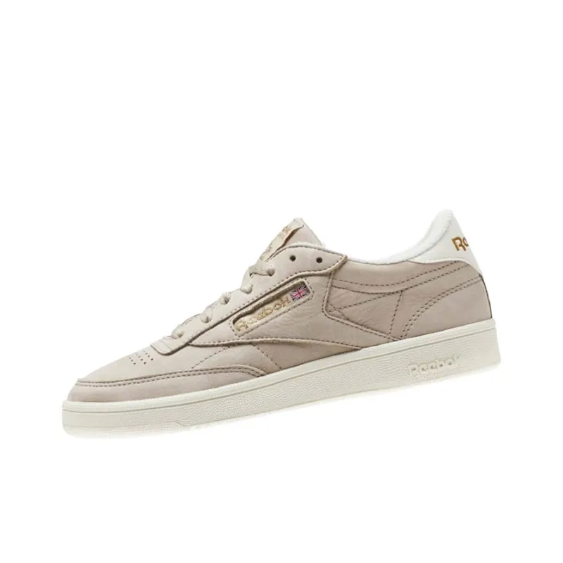 Reebok Club C Skateboard Shoes Women's Low-Top Khaki-2