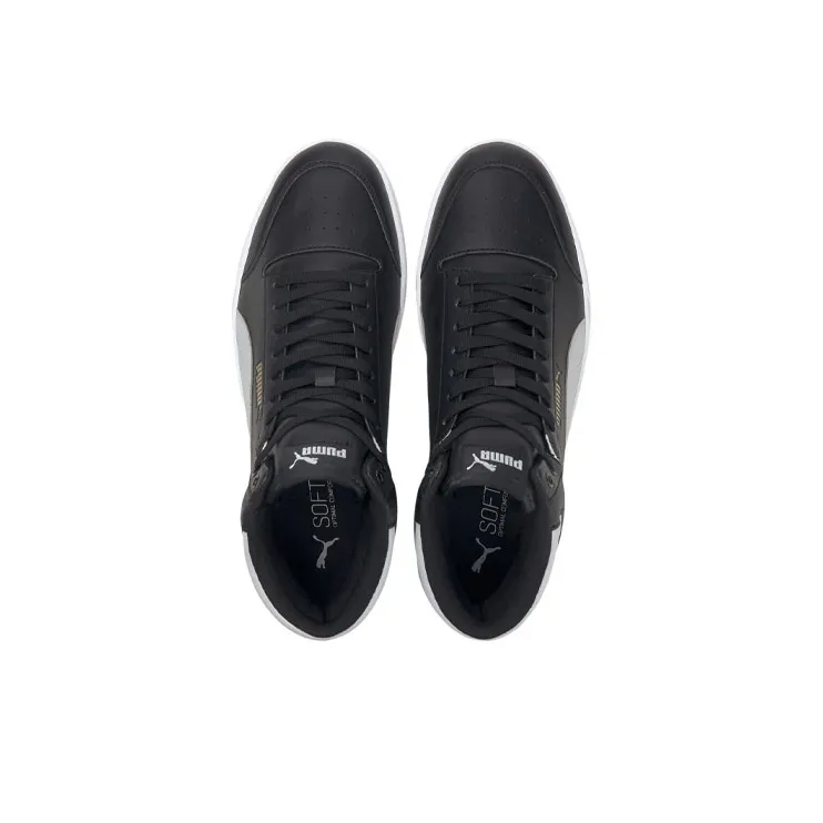 PUMA Shuffle Mid 'Black White'-2