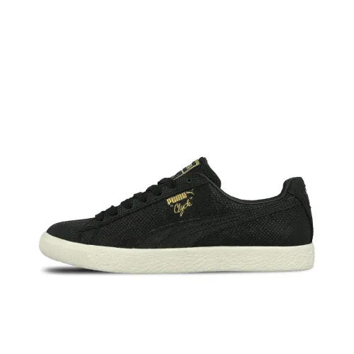 PUMA Clyde Series Euphoria Balance Lightweight Low-Top Skateboard Shoes Women's Black White