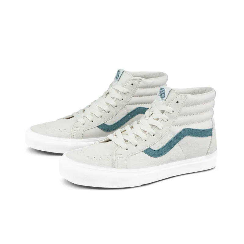 Vans SK8 HI High Top Retro Skate Shoes Unisex Light Grey Light Gray-1