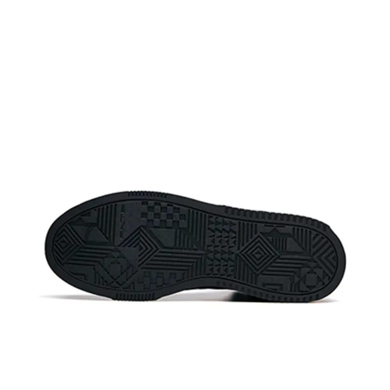 Anta High Top Skateboard Shoes Men's Black-4