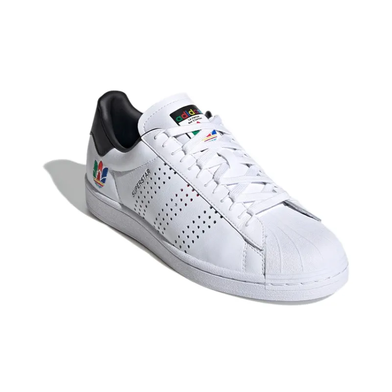 Superstar Adidas Originals 'Colorful Trefoil Cloud White'-2