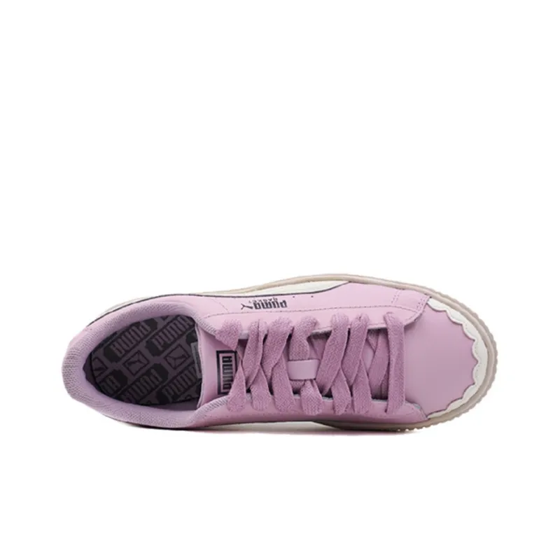 PUMA Basket Platform Scallop 'Pink' Women's-2