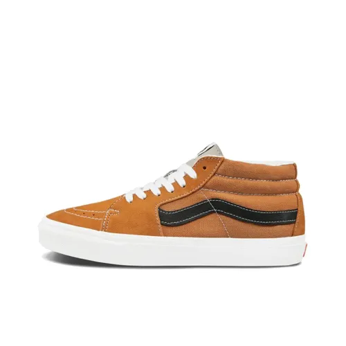 Vans SK8 Skateboard Shoes Unisex Mid-Top Orange