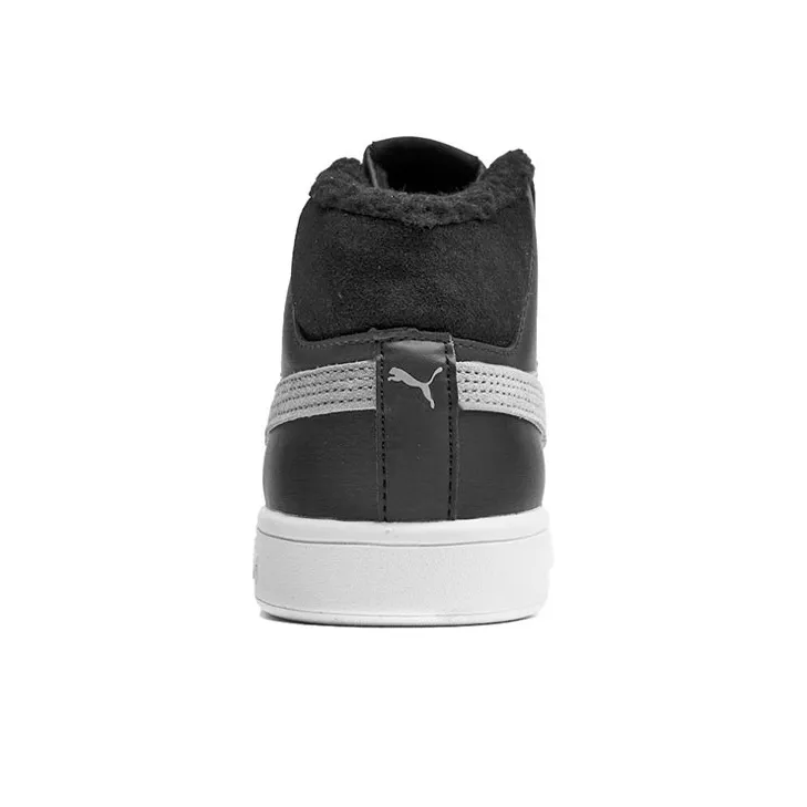 PUMA Smash V2 Mid Winter Leather Lightweight Coverage High-Top Skateboard Shoes Unisex-3