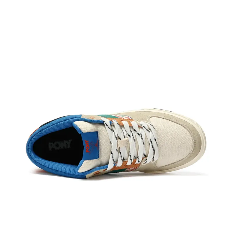 PONY Wear Resistant Balance Low Top Skateboard Shoes Men's Ecru-3
