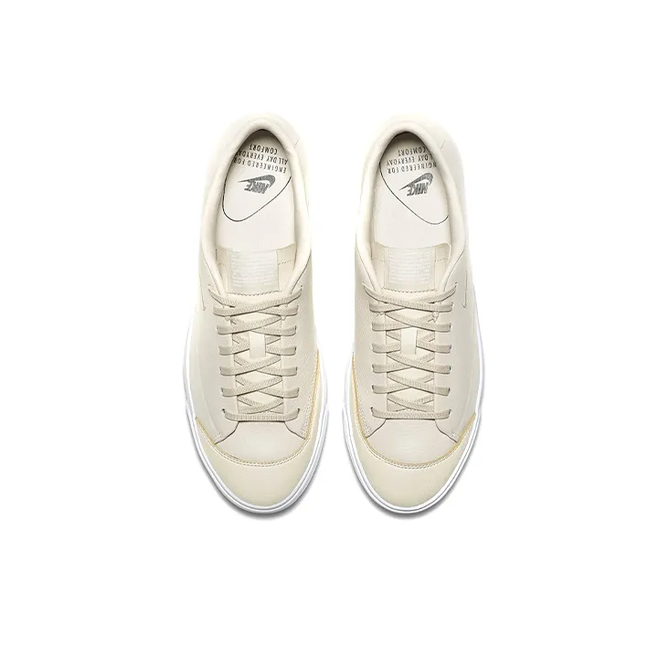 Nike Blazer Slip Resistant Cushioning Wear Resistant Low Top Skateboard Shoes GS Beige-2