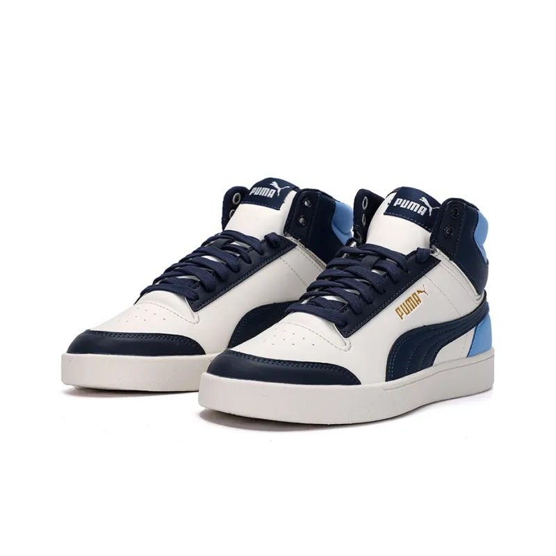 PUMA Shuffle Mid Mid Tops Casual Skateboarding Shoes Unisex Blue White-2