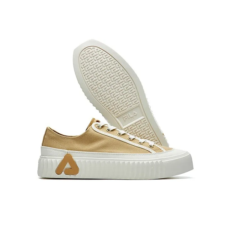 FILA Gear Low Top Skateboard Shoes Women's Brown-5