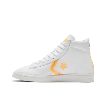 Converse Pro Leather Hi Hi Vis White Flash Orange