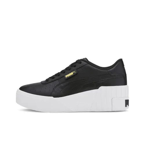 PUMA Cali Wedge 'Black White' Women's