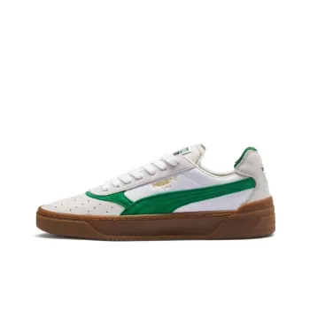 PUMA Cali 0 Vintage Low-Top Skateboard Shoes Unisex White Green