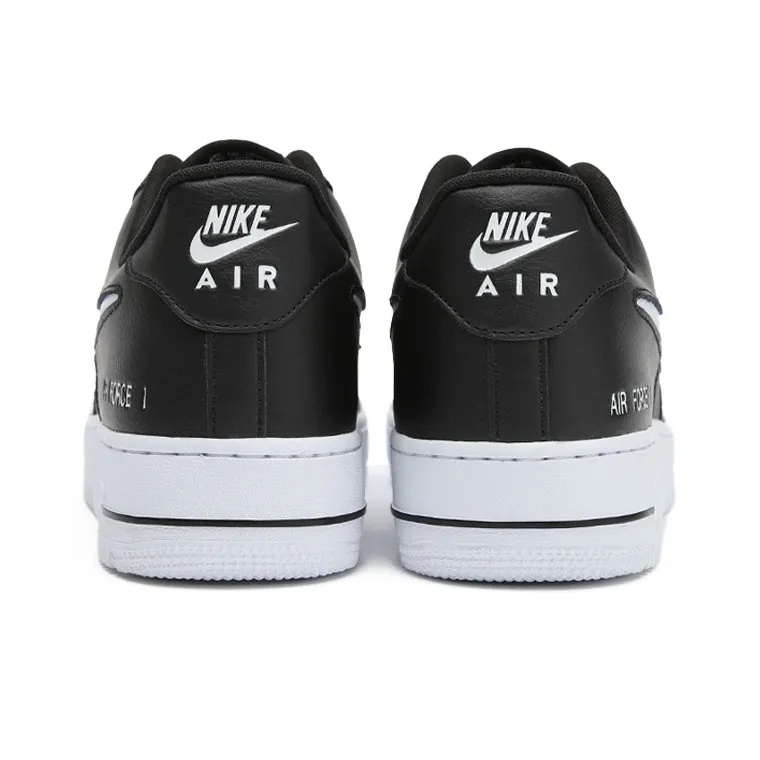 Nike Air Force 1 '07 LV8 'Cut Out Swoosh Black White'-3