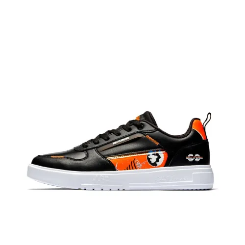361° Skateboard Shoes Men Low-Top Black/Orange