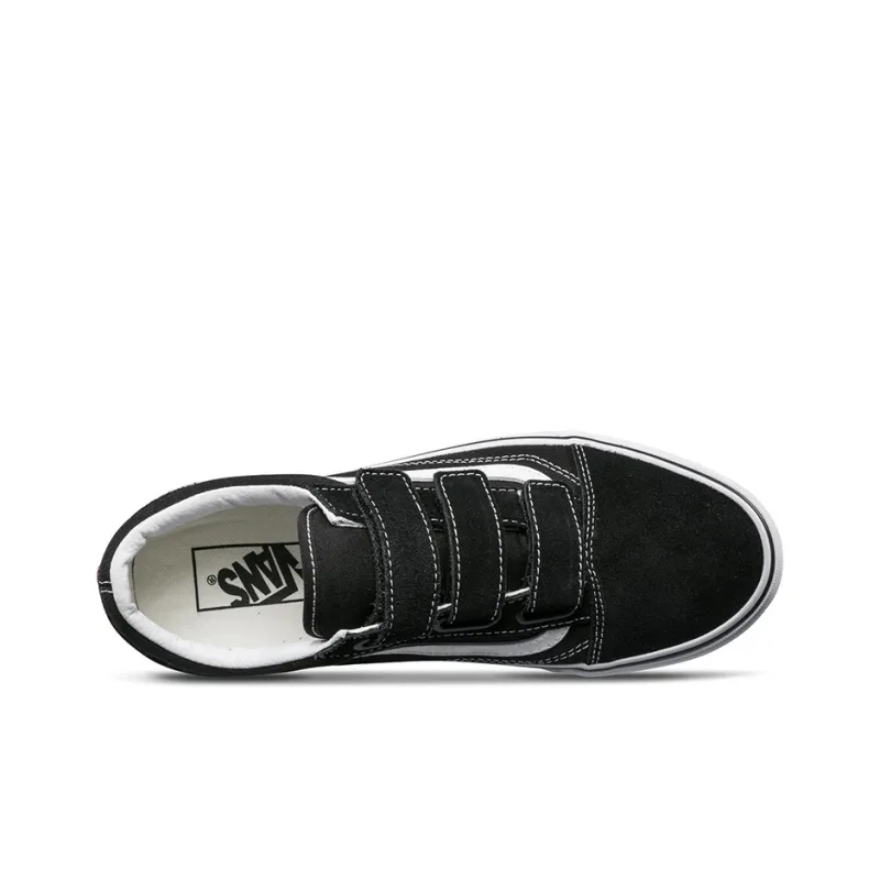 Vans Old Skool Velcro Black White-2