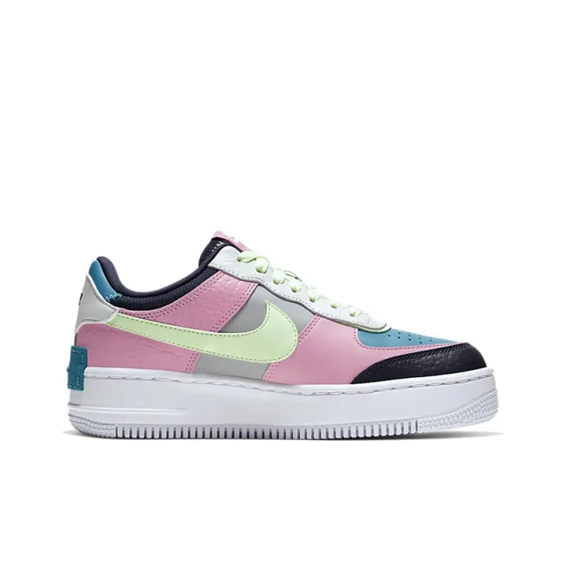 Nike Air Force 1 Low Shadow Barely Volt Oracle Aqua Women's-1