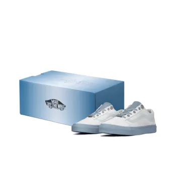 C2H4 x Vans Old Skool Low Top Skateboard Shoes Unisex Gray White