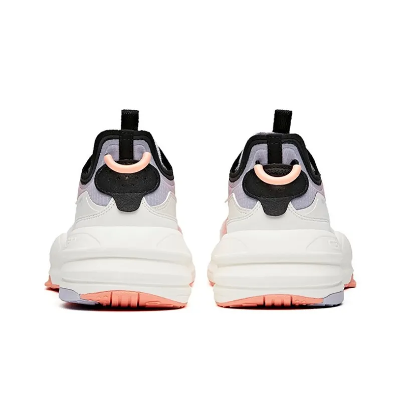 Anta Life Collection C37 Anti Slip Wear Resistant Low Top Skateboard Shoes Women's White Pink-3