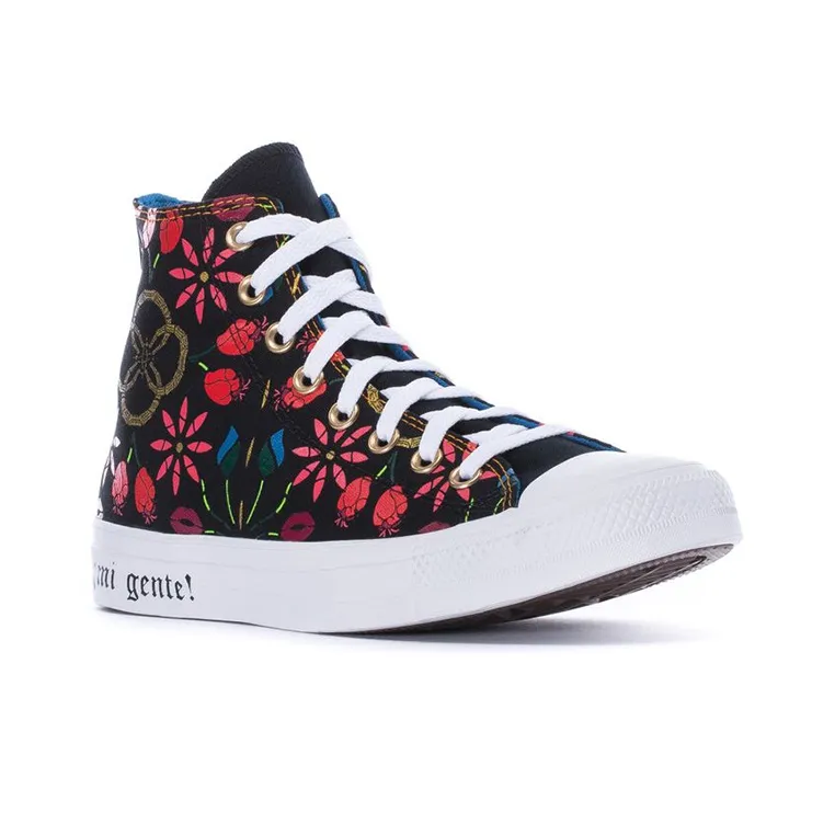Converse Chuck Taylor All Star Hi Mi Gente Black University Red Women's-2