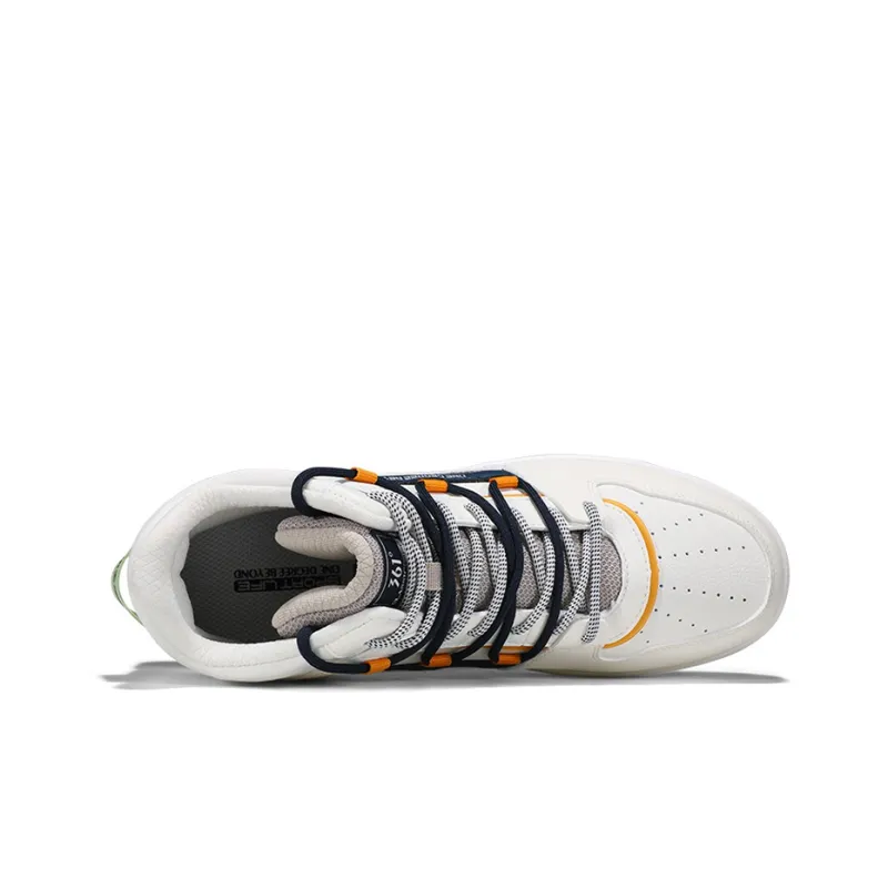 361° Breathable Mid Top Skateboard Shoes Men's Ecru-2