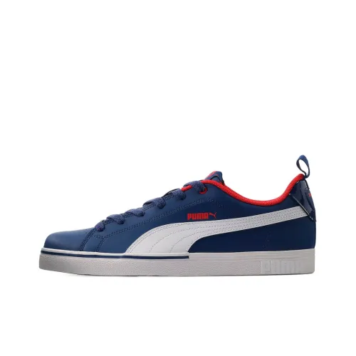 PUMA Break Point Vulc Durable Breathable Low-Top Skateboard Shoes Men's Blue