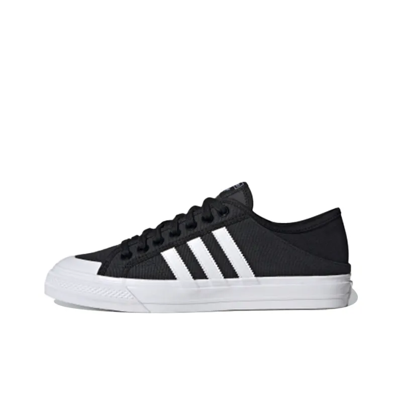 Adidas Collapsible Nizza Low Black White-0