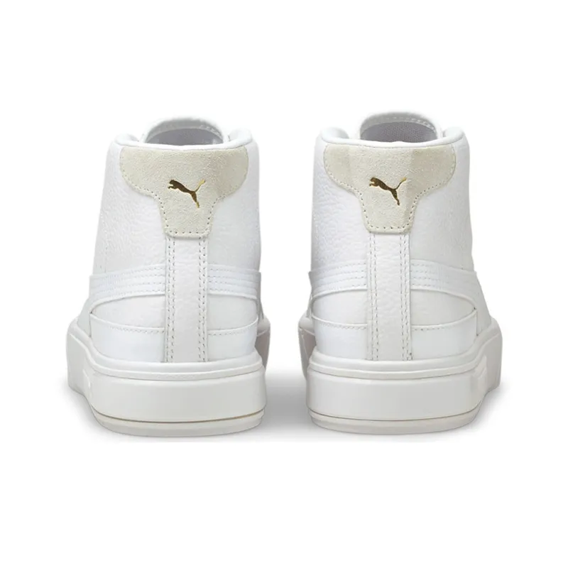 PUMA Cali Star Skateboard Shoes Women's Mid Top White-3