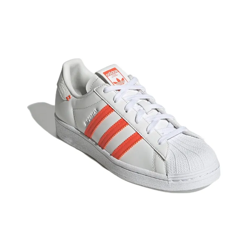 Adidas Originals Superstar 'White Orange' Women's-2
