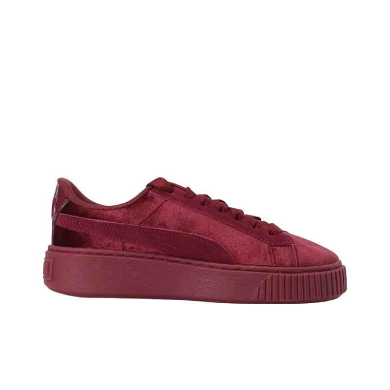 PUMA Platform Velvet Purple Low Top Sneakers Purple Women's-1