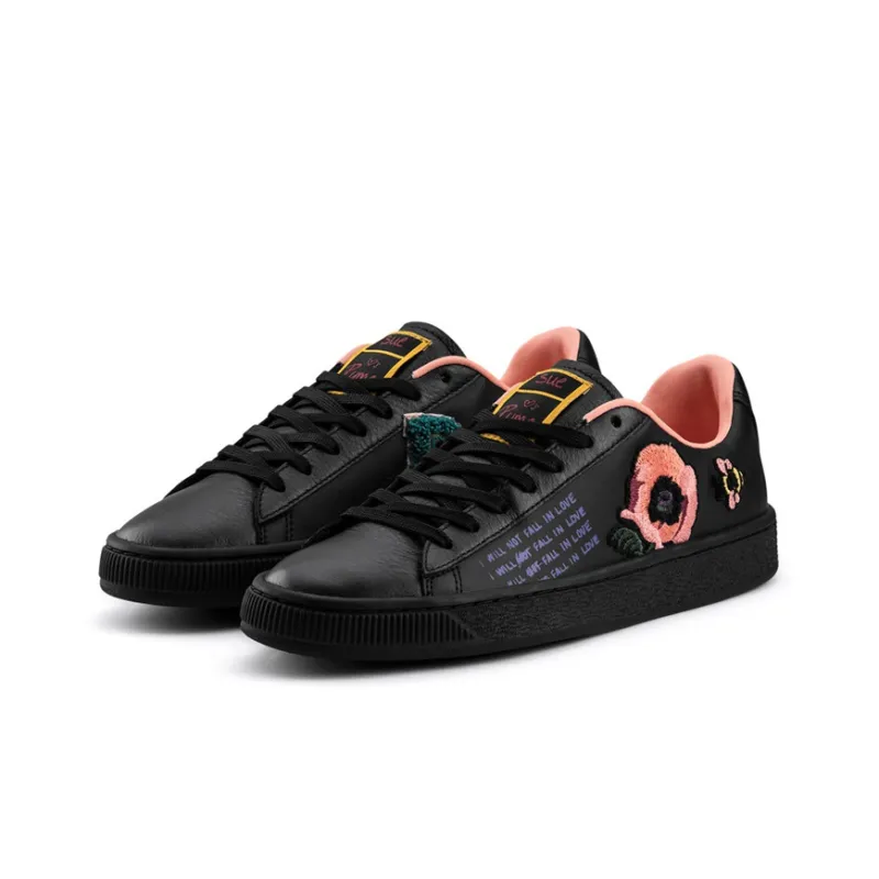 Puma Basket Floral Black Women's-2