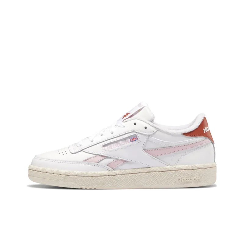 Reebok Revenge Skateboard Shoes Women's Low-Top White/Pink/Red-0