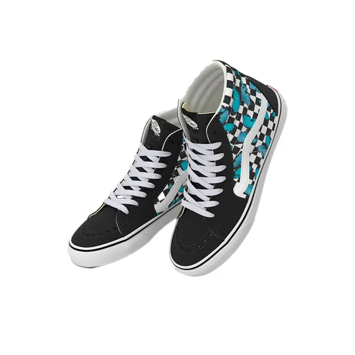 Sk8 Vans Hi 'Butterfly Checkerboard'-3