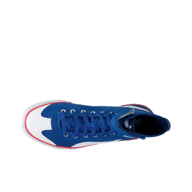 PUMA 917 Fun Mid Idp Anti-Slip Wear-Resistant High-Top Skateboard Shoes Unisex Blue-2