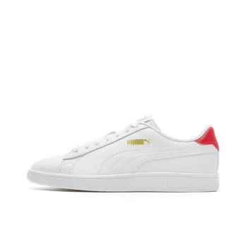 PUMA Smash V2 'White High Risk Red'