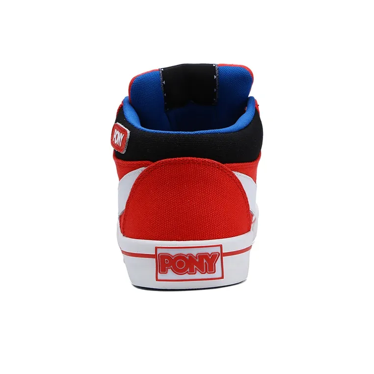 PONY Atop Low Top Skateboard Shoes Men's Red-3